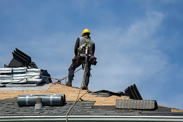 Professional Gutter Installation technician working in Twin Mountain, NH